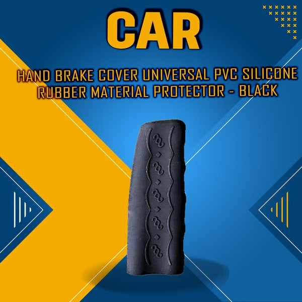 Car Hand Brake Cover Universal PVC Silicone Rubber Material Protector - Black