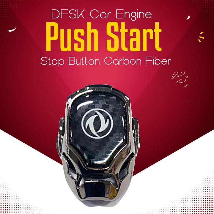 DFSK Car Engine Push Start Stop Button Carbon Fiber