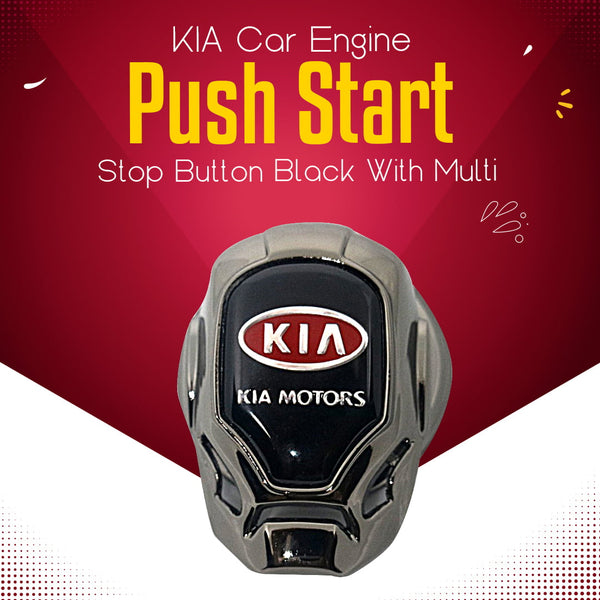 KIA Car Engine Push Start Stop Button Black With Multi