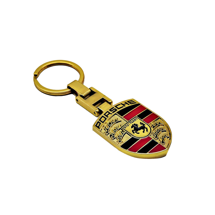 Porsche Logo Metal Keychain Keyring