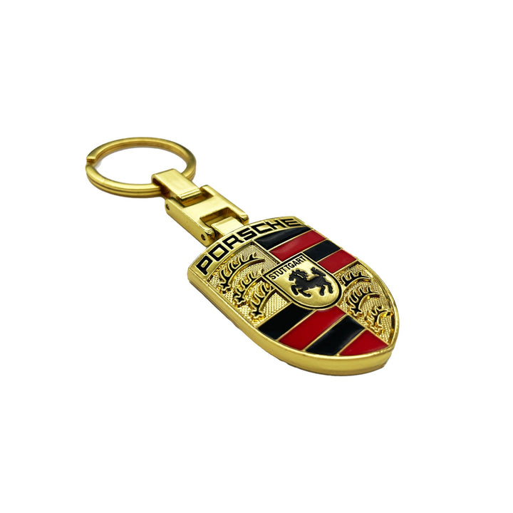 Porsche Logo Metal Keychain Keyring