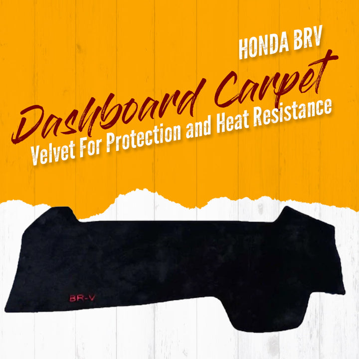 Honda BRV Dashboard Carpet Velvet Black - Model 2017-2022