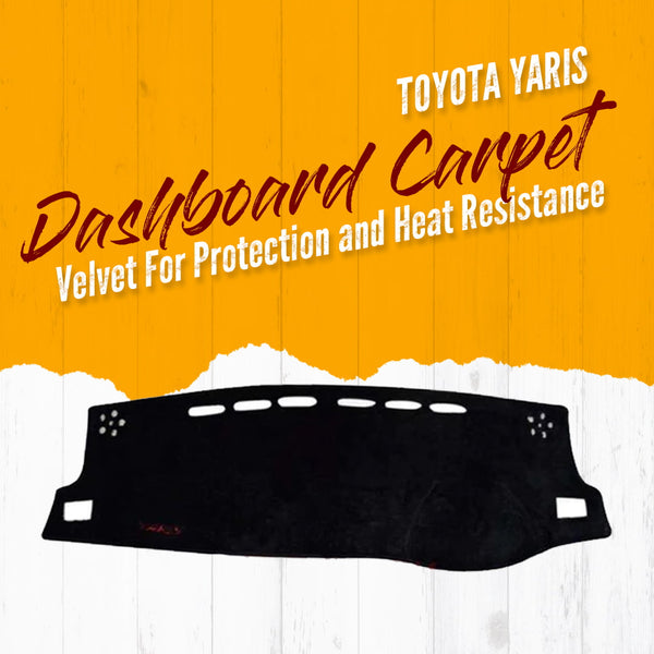 Toyota Yaris Dashboard Carpet Velvet For Protection and Heat Resistance - Model 2020-2021