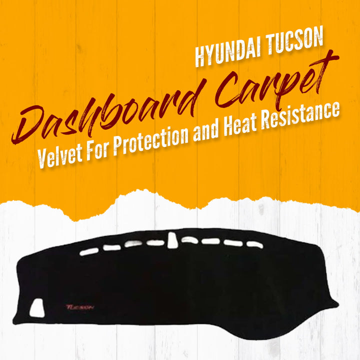 Hyundai Tucson Dashboard Carpet Velvet For Protection and Heat Resistance - Model 2020-2024