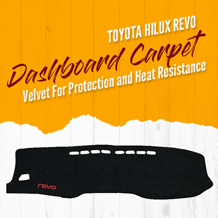 Toyota Hilux Revo/Rocco Dashboard Carpet Velvet Black