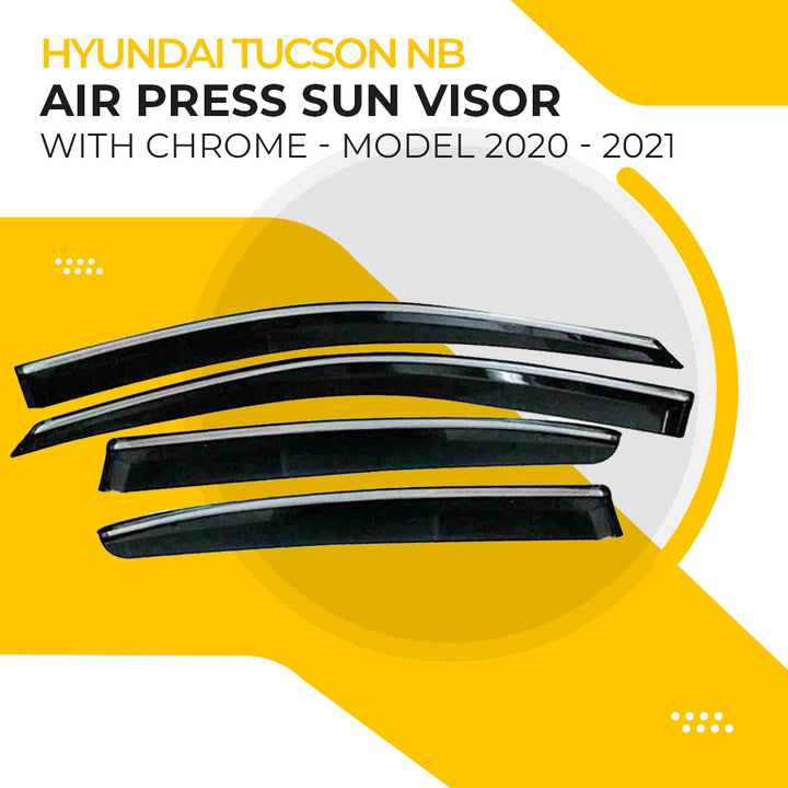 Hyundai Tucson NB Air Press Sun Visor with Chrome - Model 2020 - 2024