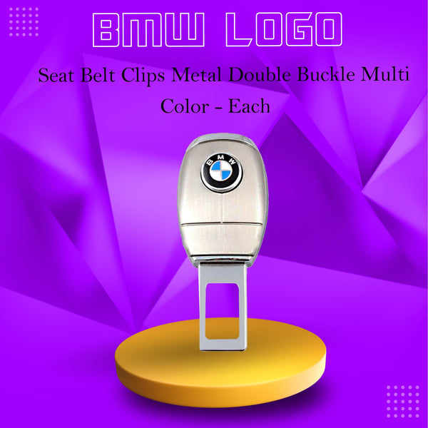 BMW Seat Belt Clips Metal Double Buckle Multi Color - Each