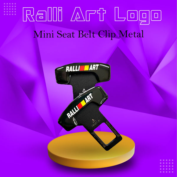 Ralli Art Logo Mini Seat Belt Clip Metal