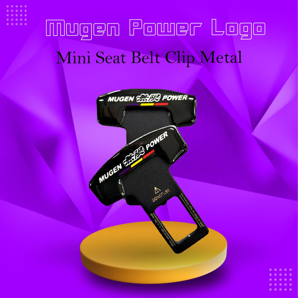 Mugen Power Logo Mini Seat Belt Clip Metal