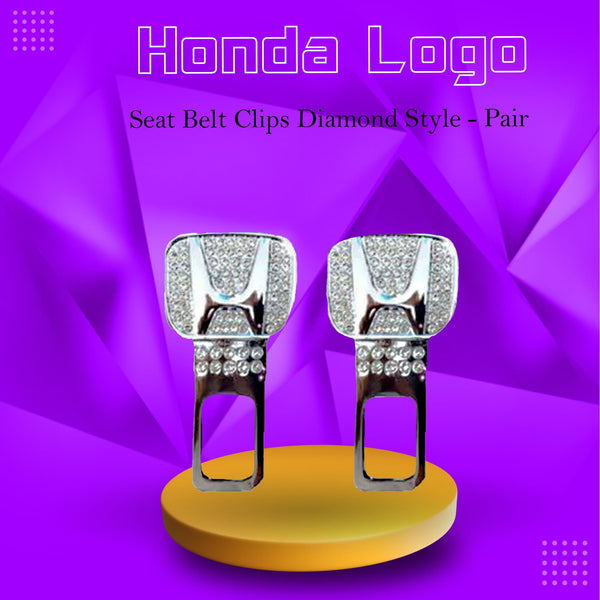 Honda Seat Belt Clips Diamond Style - Pair