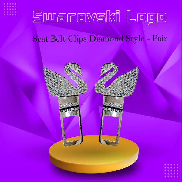 Swarovski Seat Belt Clips Diamond Style - Pair