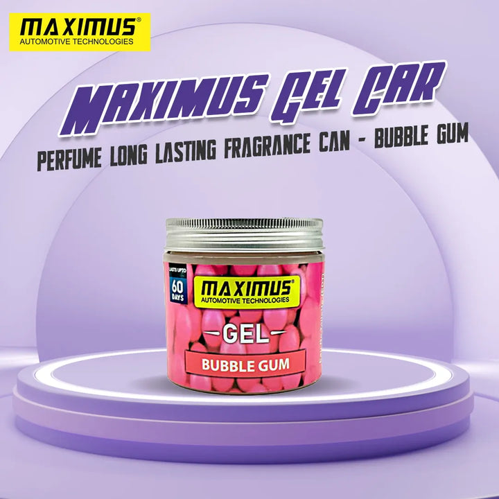 Maximus Gel Car Perfume Long Lasting Fragrance Can - Bubble Gum