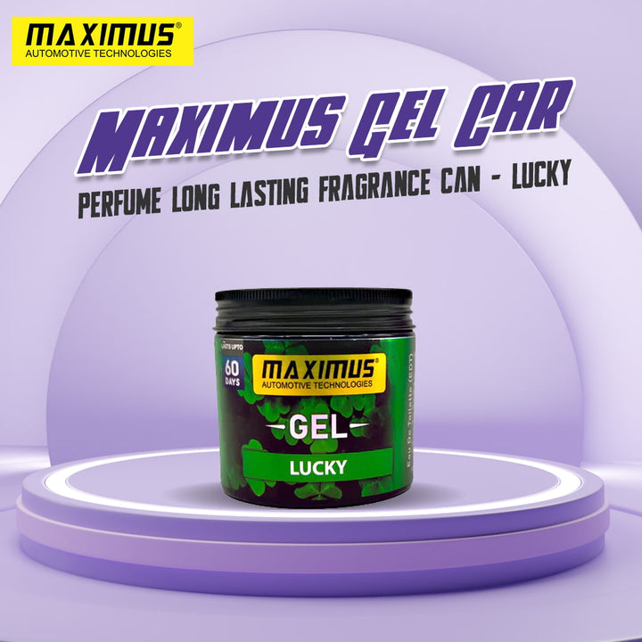 Maximus Gel Car Perfume Long Lasting Fragrance Can - Lucky