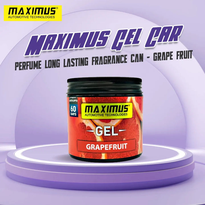 Maximus Gel Car Perfume Long Lasting Fragrance Can - Grape Fruit