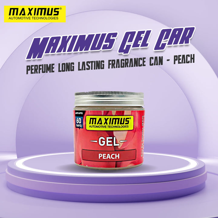 Maximus Gel Car Perfume Long Lasting Fragrance Can - Peach