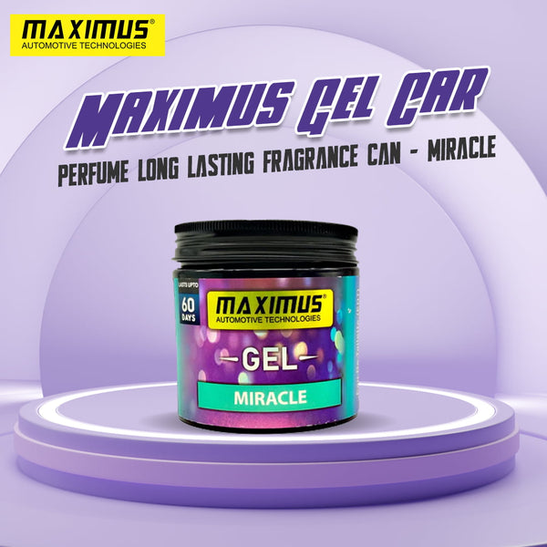 Maximus Gel Car Perfume Long Lasting Fragrance Can - Miracle