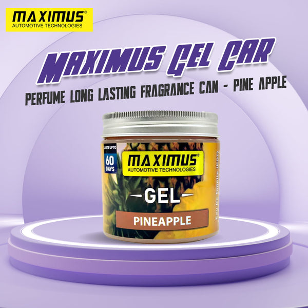 Maximus Gel Car Perfume Long Lasting Fragrance Can - Pine Apple