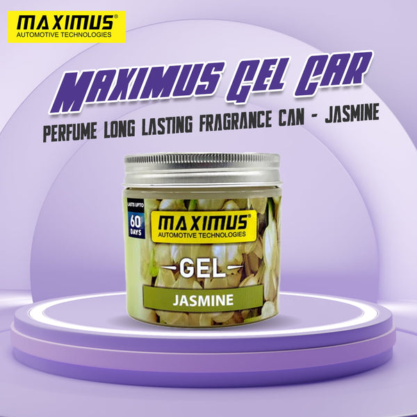 Maximus Gel Car Perfume Long Lasting Fragrance Can - Jasmine