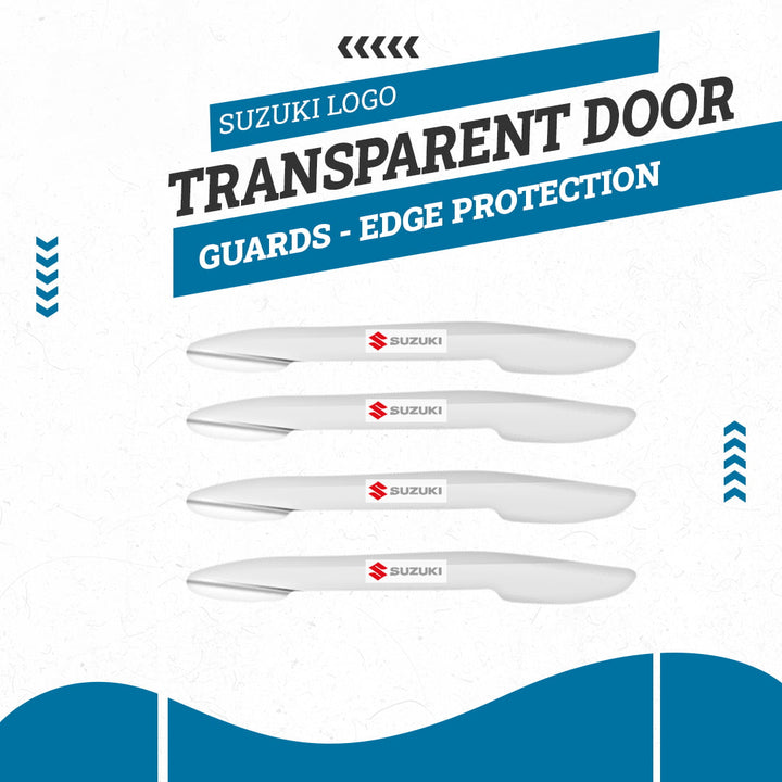Suzuki Logo Transparent Door Guards