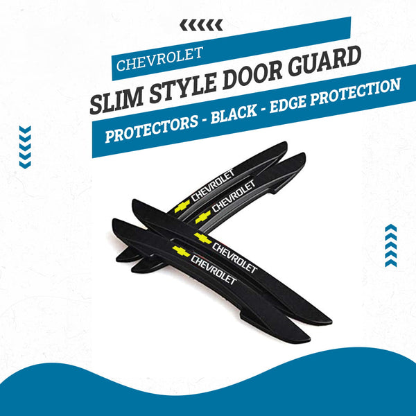 Chevrolet Slim Style Door Guard Protectors - Black