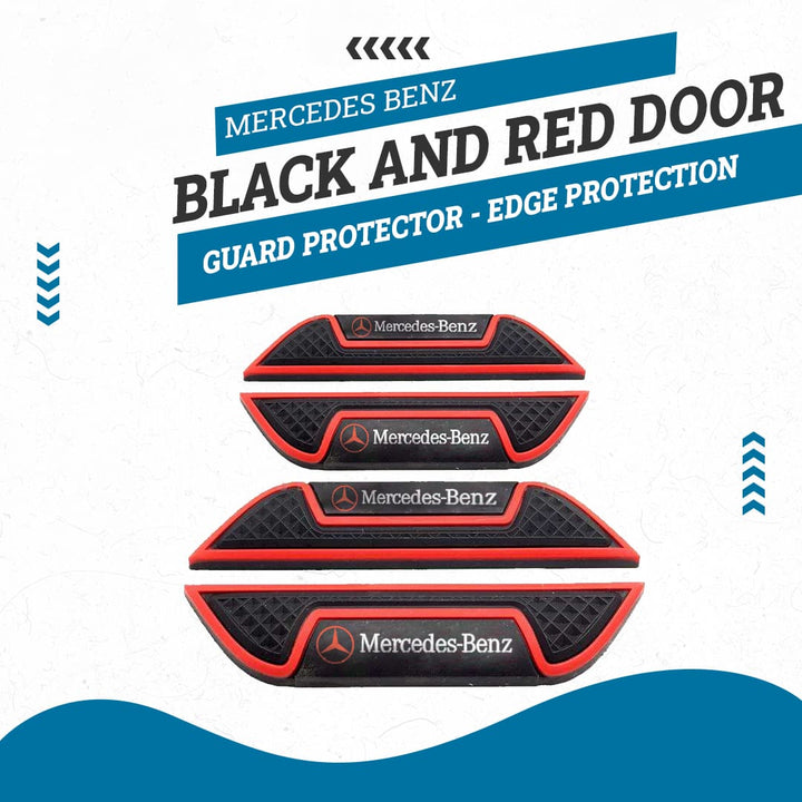 Mercedes Benz Black And Red Door Guard Protector