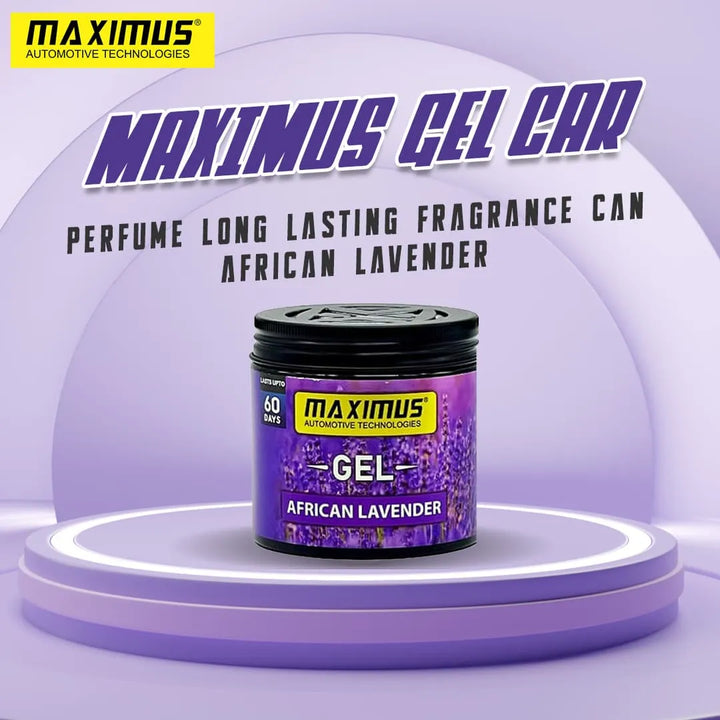 Maximus Gel Car Perfume Long Lasting Fragrance Can - African Lavender