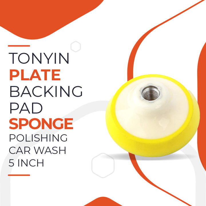 Tonyin Plate Backing Pad Sponge Polishing Car Wash - 5inch