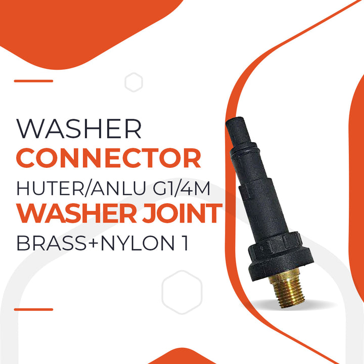 Washer Connector HUTER/ANLU G1/4M BRASS+NYLON 1