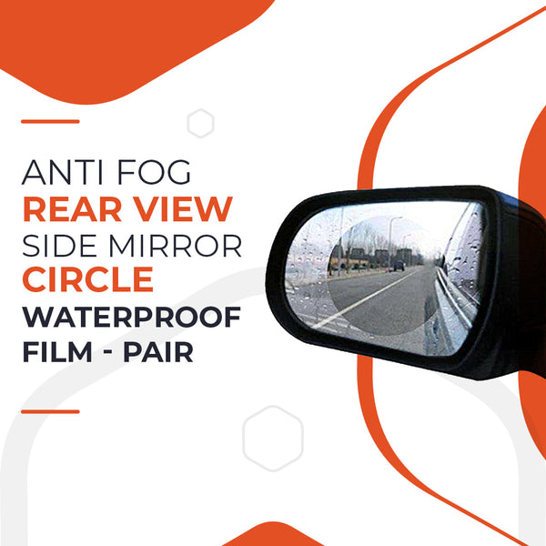 Anti Fog Rear view Side Mirror Circle Waterproof Film - Pair