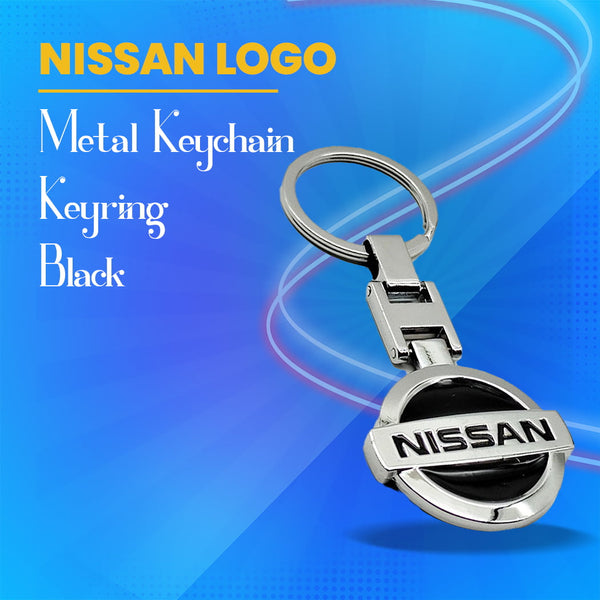 Nissan Metal Keychain Keyring - Black