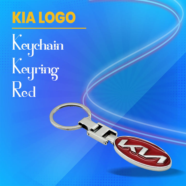 KIA Logo Keychain Keyring - Red