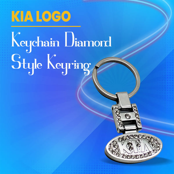 KIA Logo Keychain Diamond Style Keyring