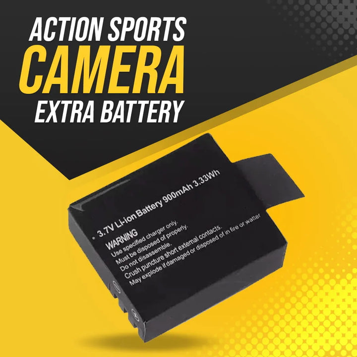 Action Sports Camera Extra Battery