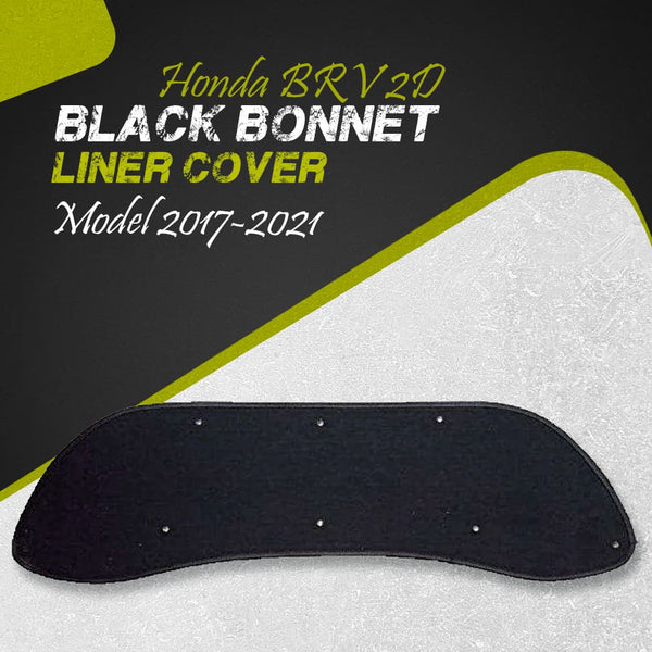 Honda BRV 2D Black Bonnet Liner Cover - Model 2017-2021