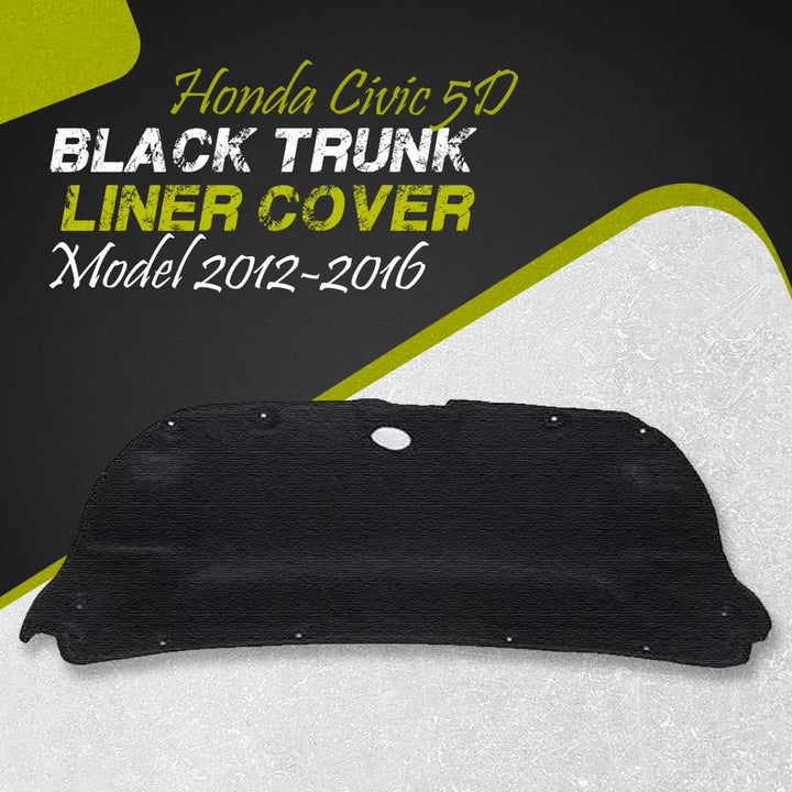 Honda Civic 5D Black Trunk Liner Cover - Model 2012-2016