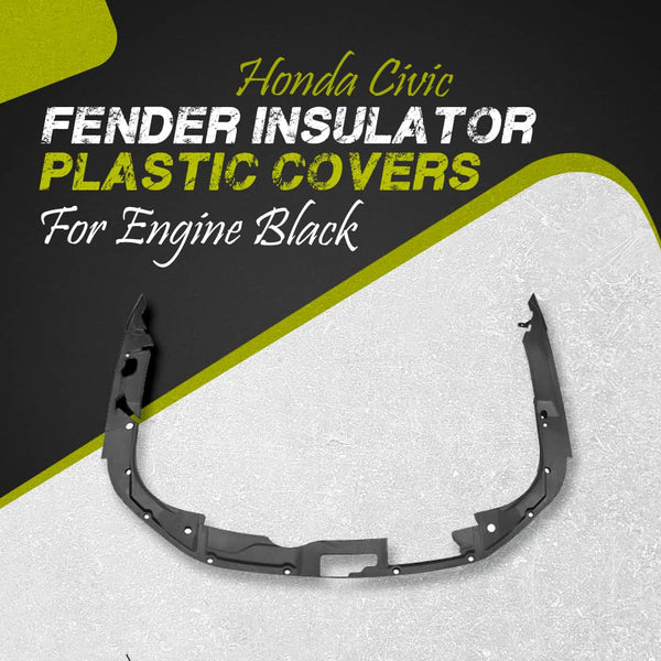 Honda Civic Fender Insulator Plastic Covers For Engine Black