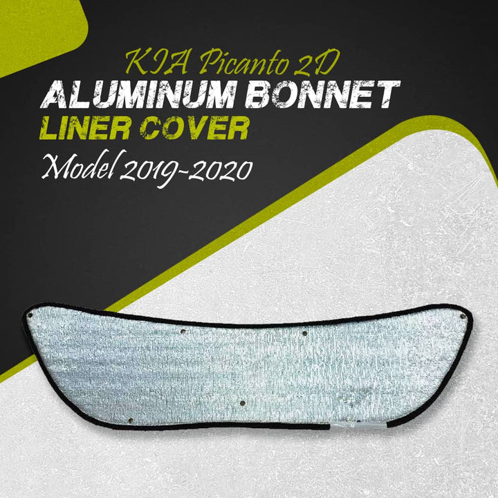 KIA Picanto 2D Aluminum Bonnet Liner Cover - Model 2019-2024