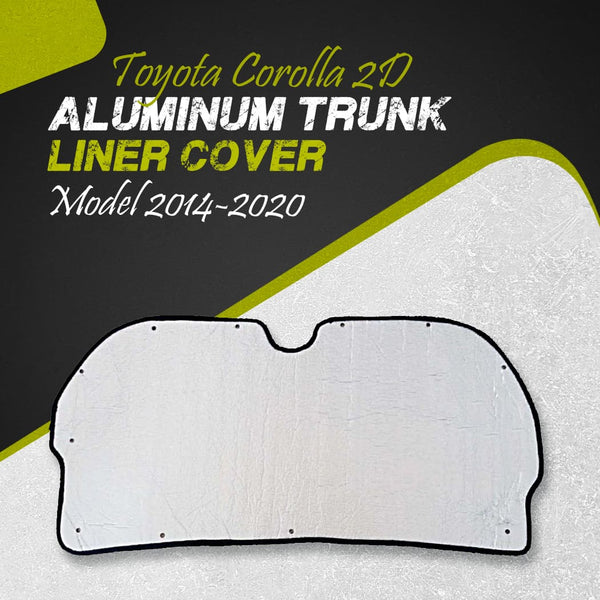 Toyota Corolla 2D Aluminum Trunk Liner Cover - Model 2014-2020