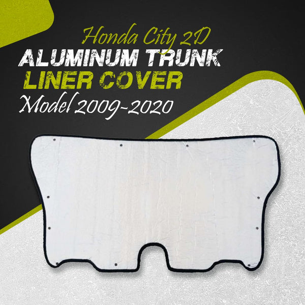 Honda City 2D Aluminum Trunk Liner Cover - Model 2009-2020