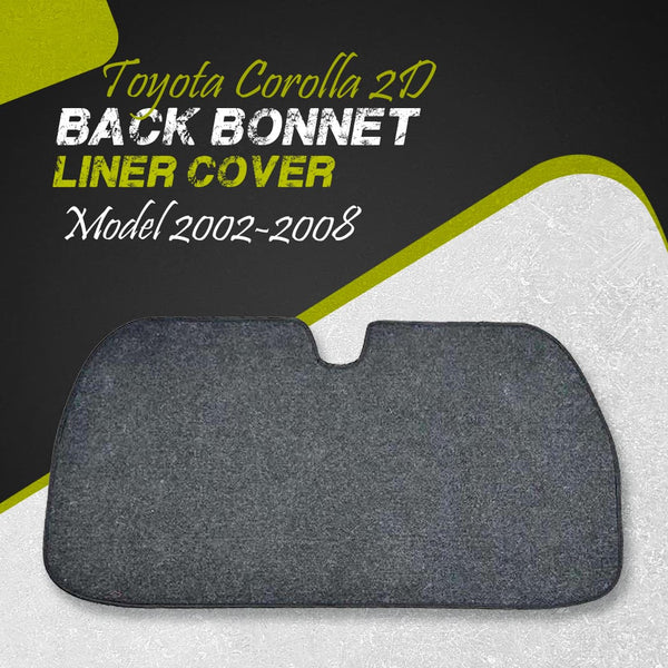 Toyota Corolla 2D Black Trunk Liner Cover - Model 2002-2008