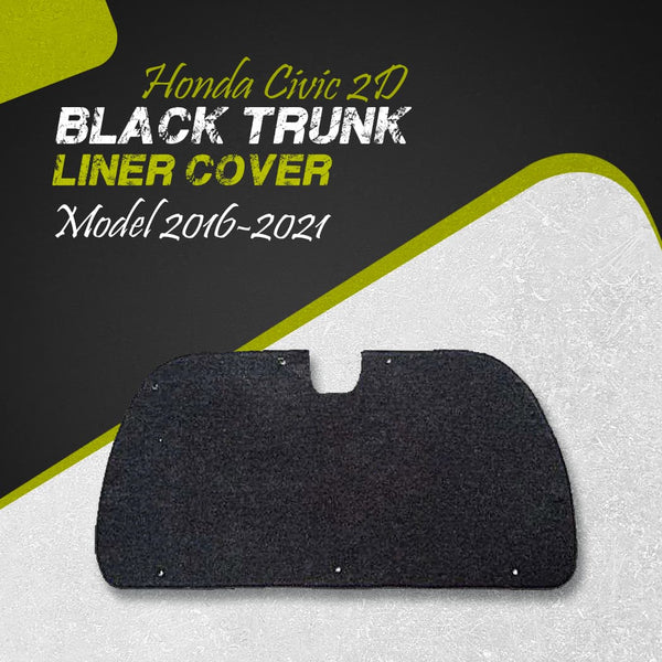 Honda Civic 2D Black Trunk Liner Cover - Model 2016-2021