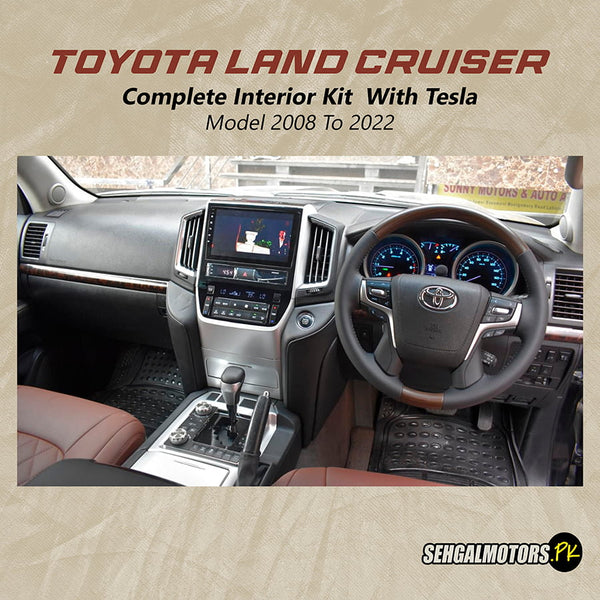 Toyota Land Cruiser LC200 AX Interior Conversion Kit With Tesla Black - Model 2008 - 2018