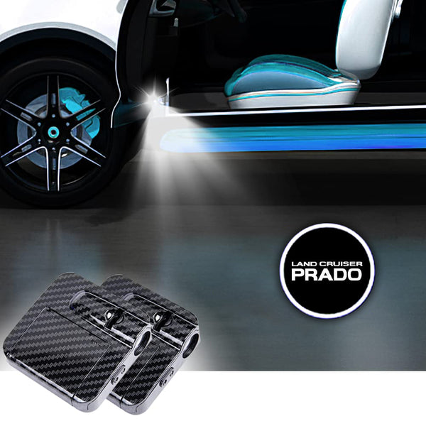 Prado Wireless Ghost Shadow Welcome Logo LED Light Door Projectors 2 Pcs - Powered by AA Batteries ( Not included)