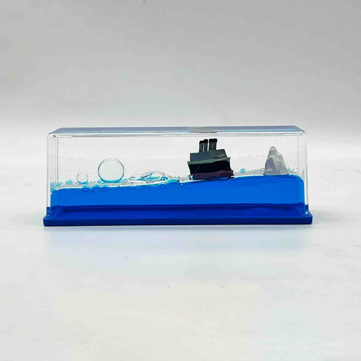 Acrylic Cruise Ship Mode Fluid Drift Bottle Decoration