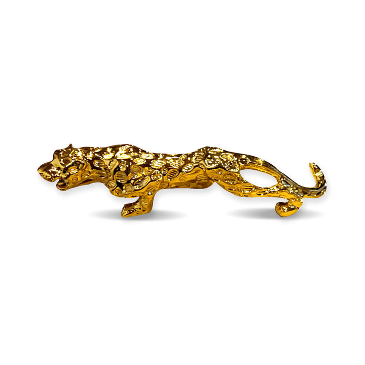 Jaguar Leopard Sculpture For Dashboard Decoration Purpose Small - Golden