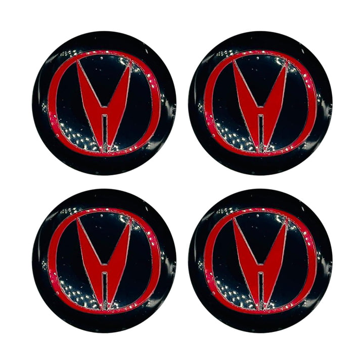 Changan Wheel Cap Logo Black With Red - 4 pieces - Center Hub Badge