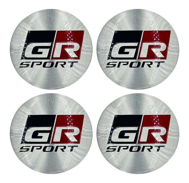 GR Sport Wheel Cap Logo Chrome - 4 Pieces - Center Hub Badge