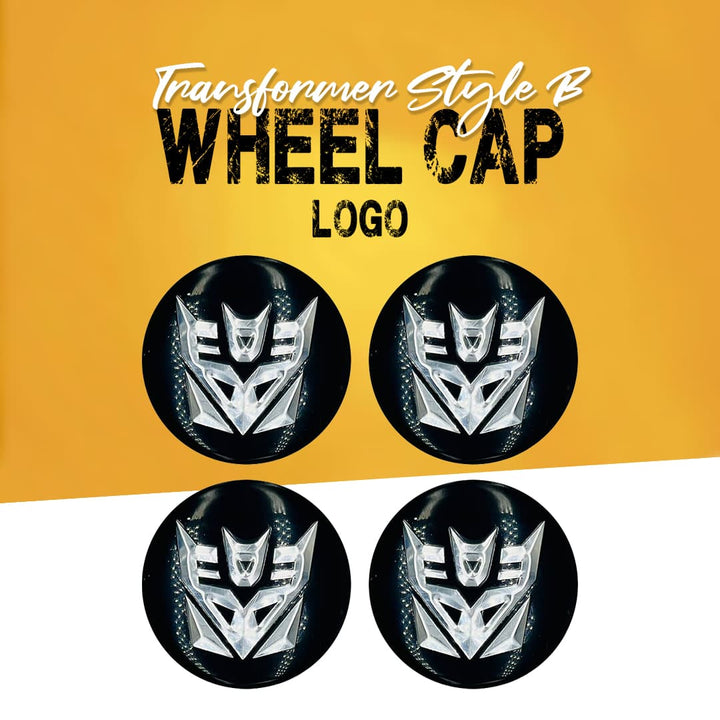 Transformer Style B Wheel Cap Logo - 4 pieces - Center Hub Badge