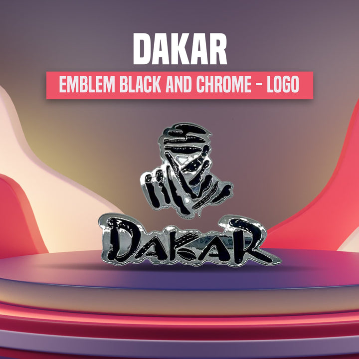 Dakar Emblem Black And Chrome