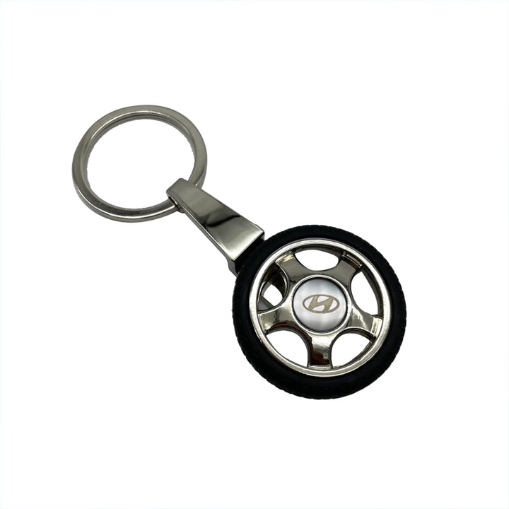 Hyundai Logo Tire Tyre Keychain Keyring